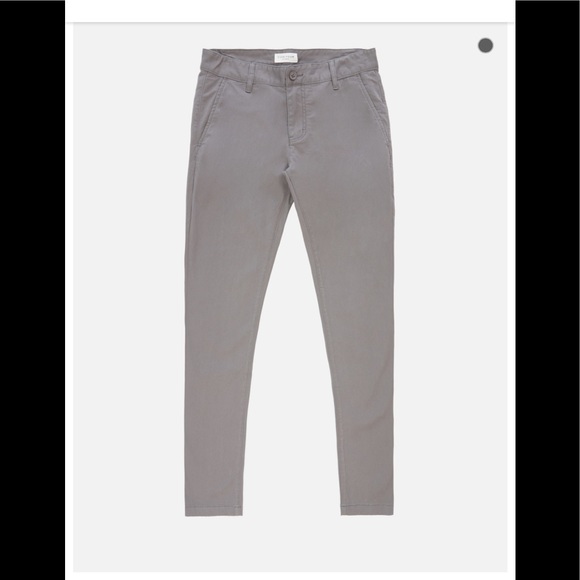 Five Four Other - Slim Fit Chino Pants - Gray. Size 32x 32